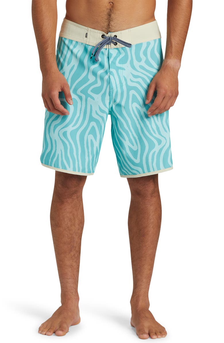 Quiksilver Surfsilk Scallop Board Shorts, Main, color, Limpet Shell