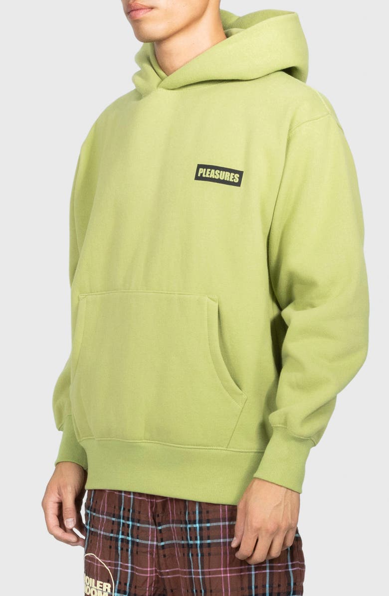 PLEASURES x Boiler Room Workman Oversize Hoodie, Alternate, color, Wasabi