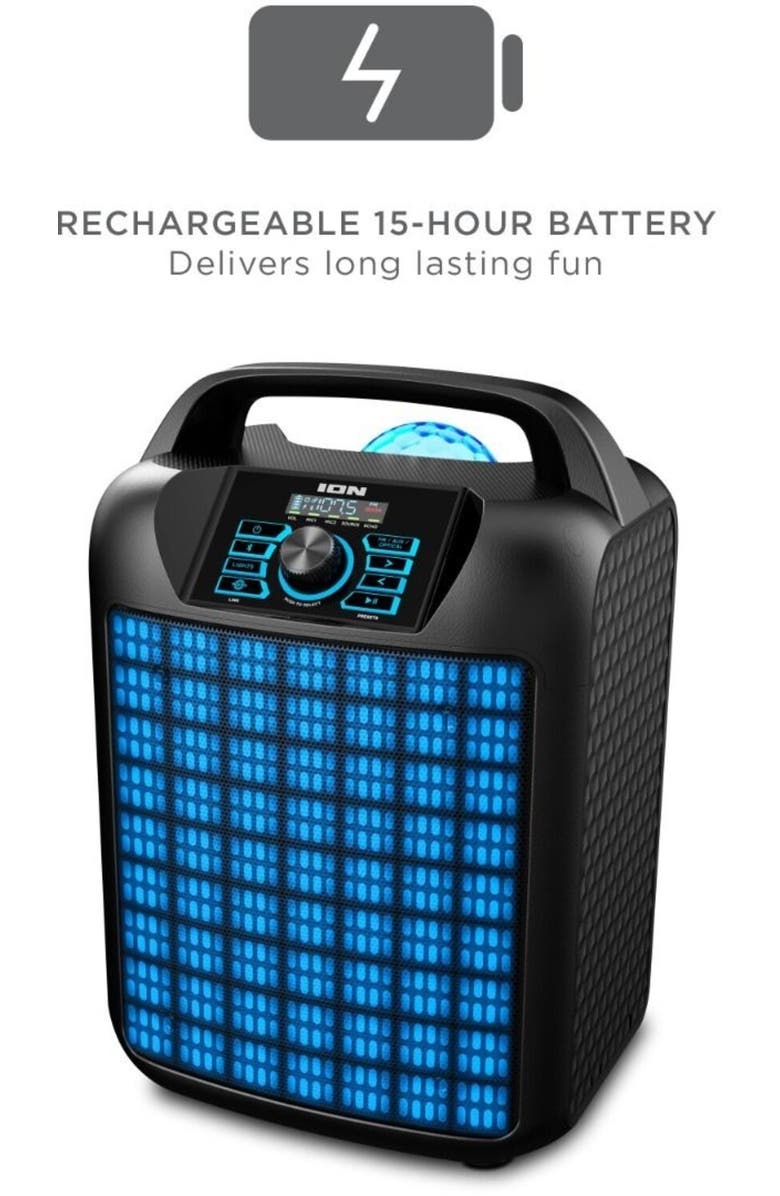 Ion Audio Party Rocker Max Mk2 - Portable Bluetooth Tailgate Speaker, Alternate, color, Multicolor