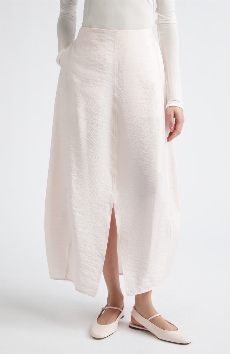 TOTEME Semisheer Silk Blend Parachute Maxi Skirt, Main, color, Bloom
