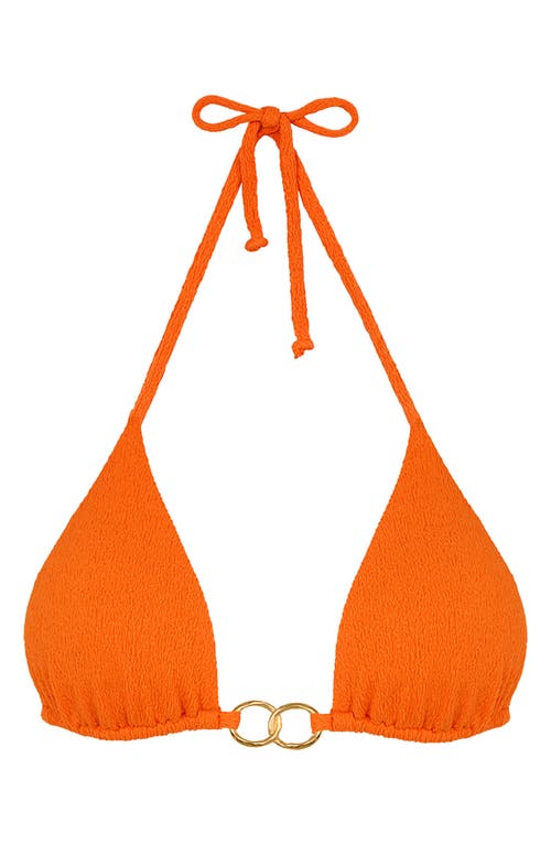 Vix Swimwear Firenze Jolie Triangle Bikini Top In Orange