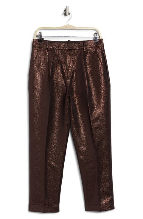 Sienna Sparkle Tapered Metallic Trousers