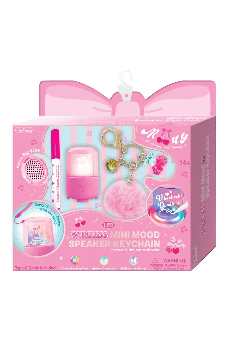 Kids' Wireless Mini Mood Speaker Key Chain, Main, color, NO COLOR
