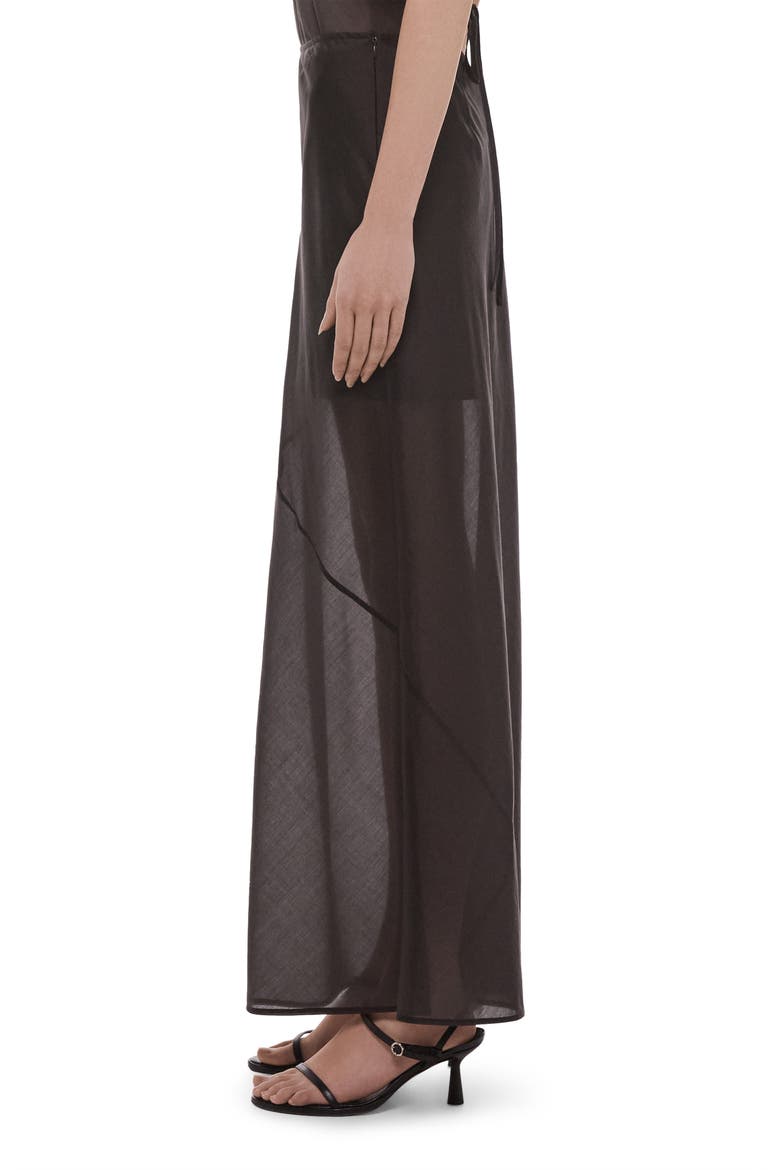 Layered Sheer Skirt, Alternate, color, BISTRE