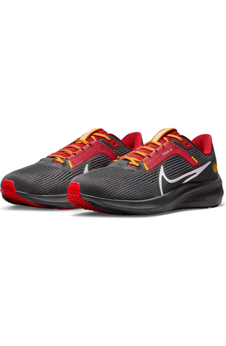 Nike Unisex Nike Anthracite Kansas City Chiefs Zoom Pegasus 40 Running Shoe, Alternate, color,