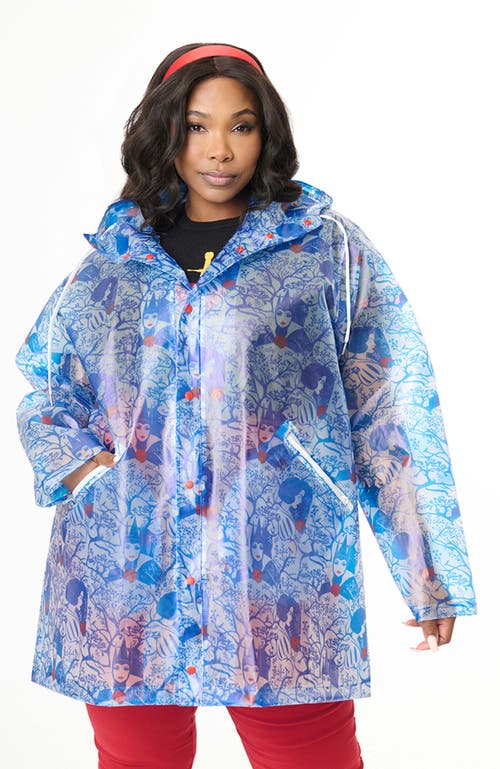 UNIQUE VINTAGE UNIQUE VINTAGE PLUS SIZE PRINTED RAINCOAT