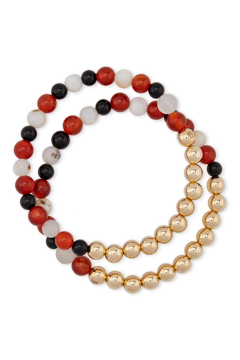 N4 Body Healing Set of 2 Healer's Bracelets, Alternate, color, YELLOW GOLD