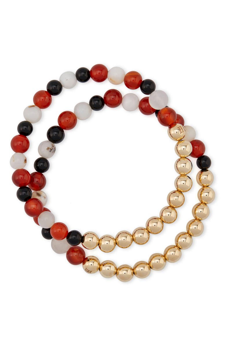 The Healer’s Collection N4 Body Healing Set of 2 Healer's Bracelets, Alternate, color, Yellow Gold