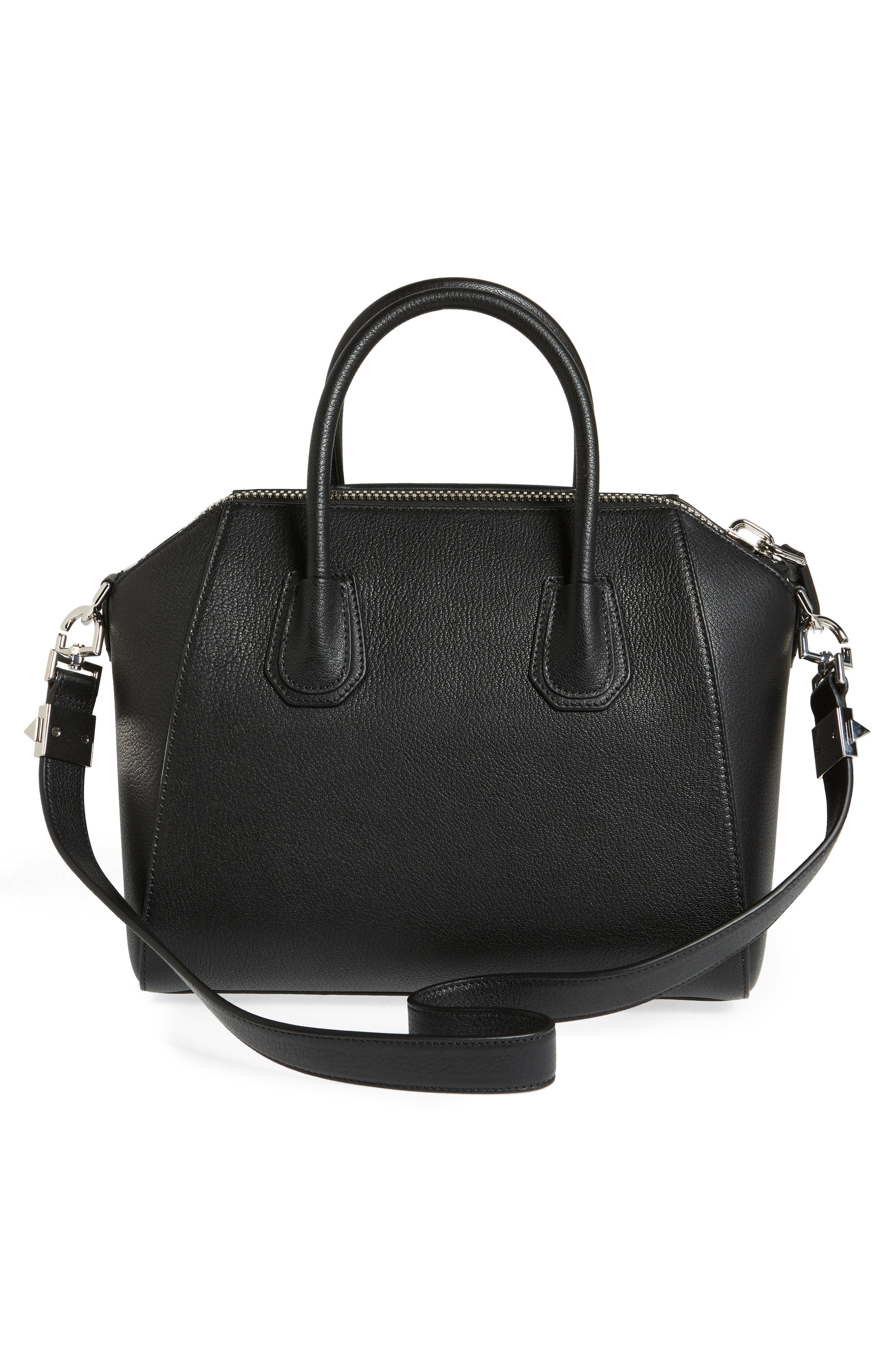 Givenchy Small Antigona Leather Satchel, Alternate, color, 