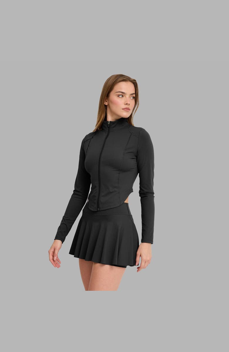 Blvck Paris Tennis Zip Jacket, Alternate, color, Black