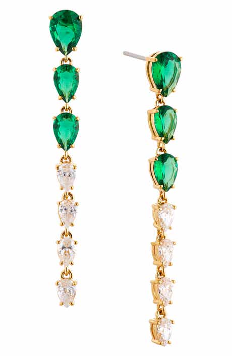 Nadri Social Lights Linear Drop Earrings