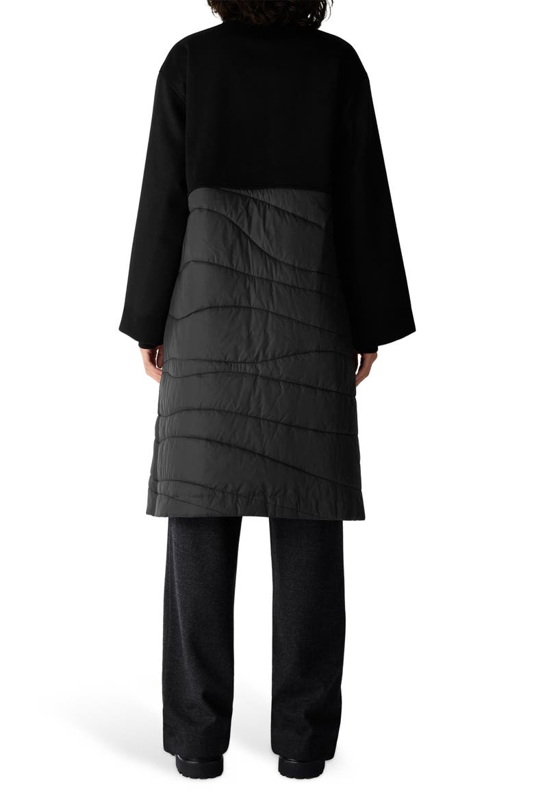 Stand Collar Coat, Alternate, color, BLACK
