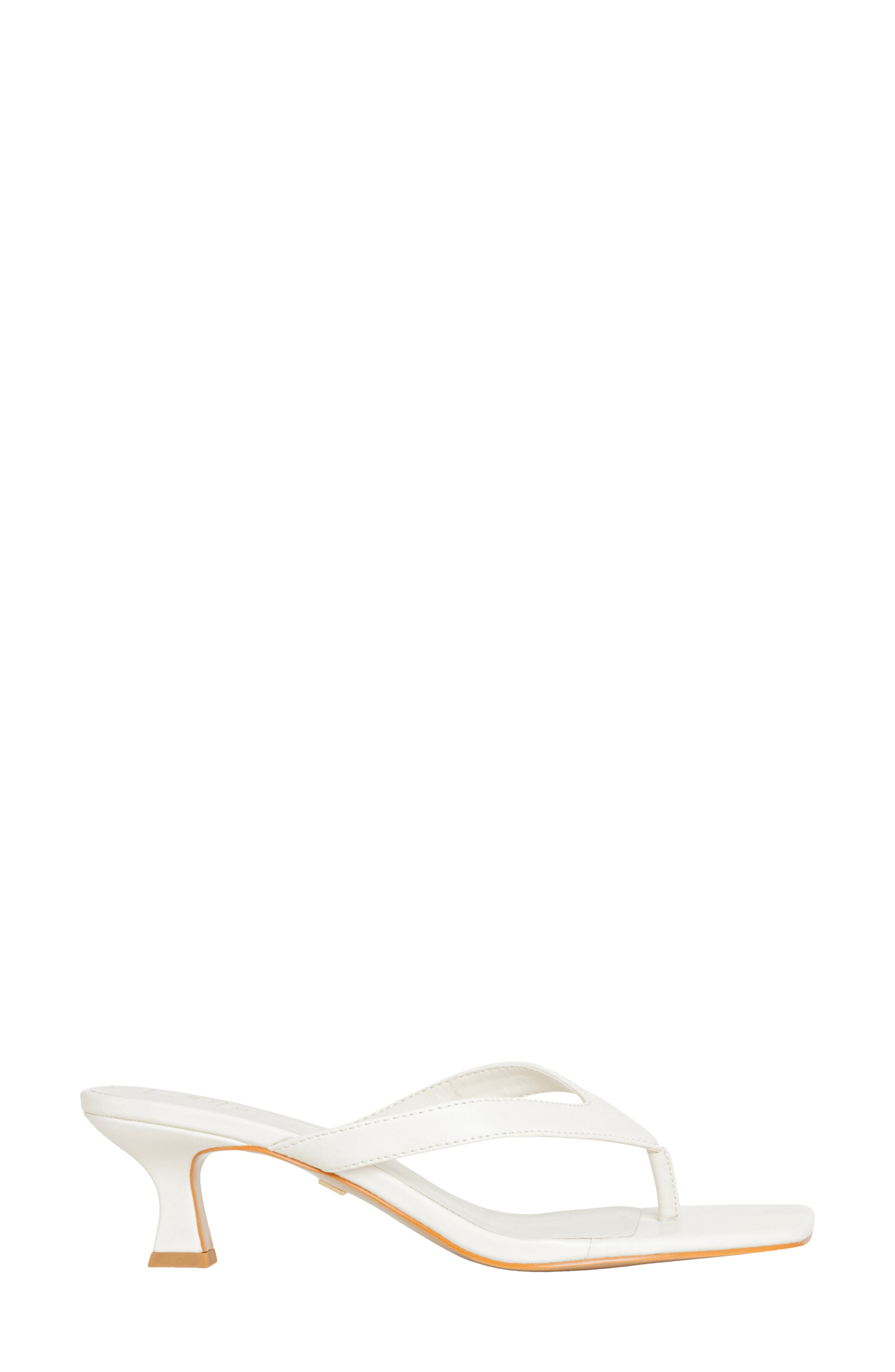 SHUSHOP Franny Kitten Heel Flip Flop, Alternate, color, Bone
