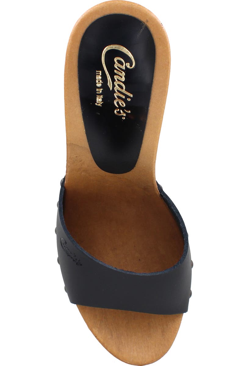 Candie's Antonella Platform Sandal, Alternate, color, Black Leather