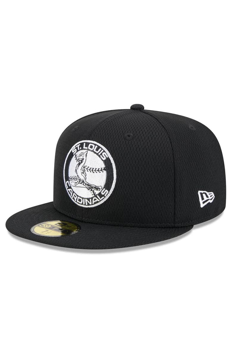 New Era Men's New Era Black St. Louis Cardinals 2025 MLB Clubhouse 59FIFTY Fitted Hat, Alternate, color, 