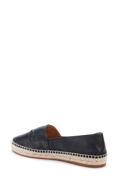 Shop Chloé Isla Leather Espadrille In Black