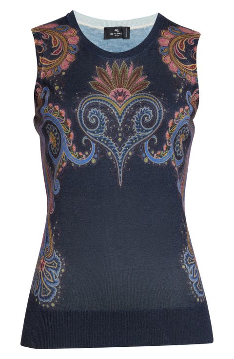 Printed Knit Tank