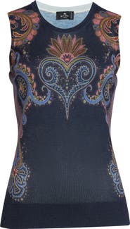 Etro Printed Knit Tank