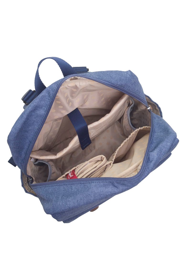 George Water Resistant Diaper Backpack, Alternate, color, MID BLUE/ OATMEAL