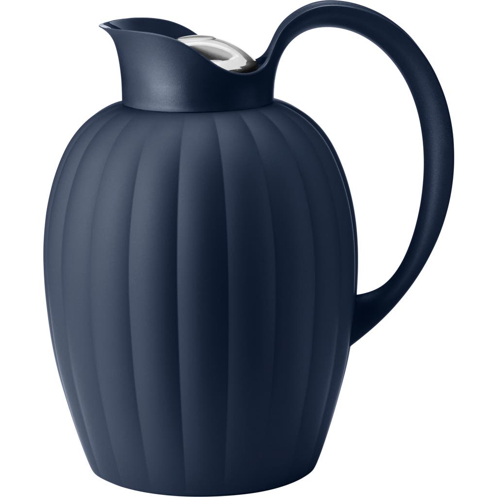 Georg Jensen Bernadotte Thermo Jug In Blue