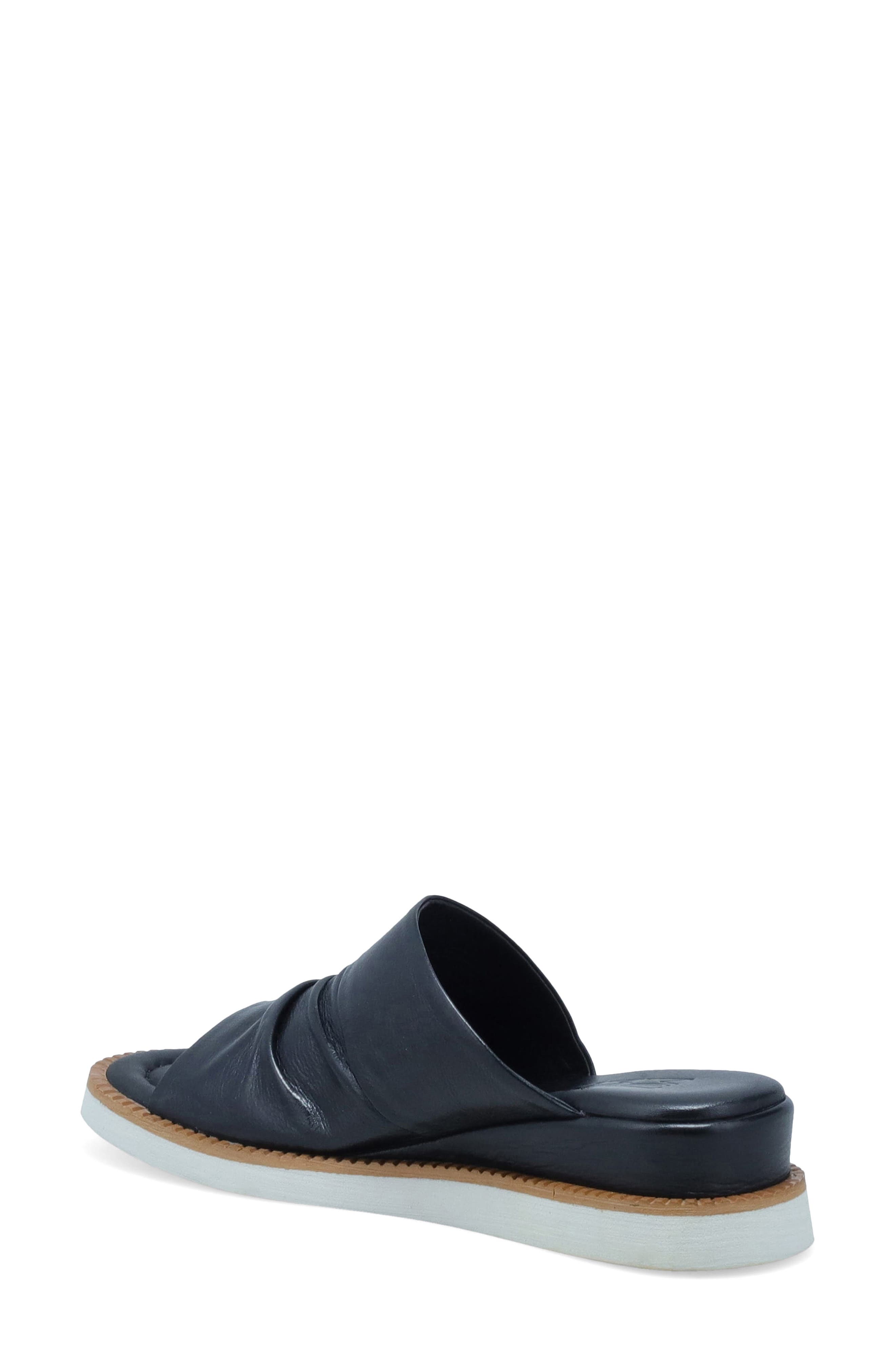 Miz Mooz Erin Platform Wedge Slide Sandal, Alternate, color, Black