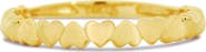 The Lovery Fine Jewelry Gold Alternating Heart Band
