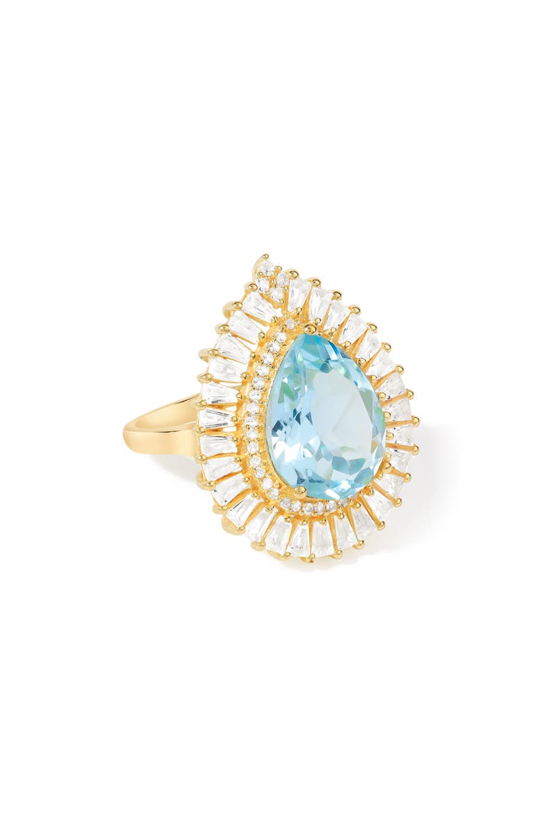 Semiprecious Stone Ring, Main, color, PALE BLUE