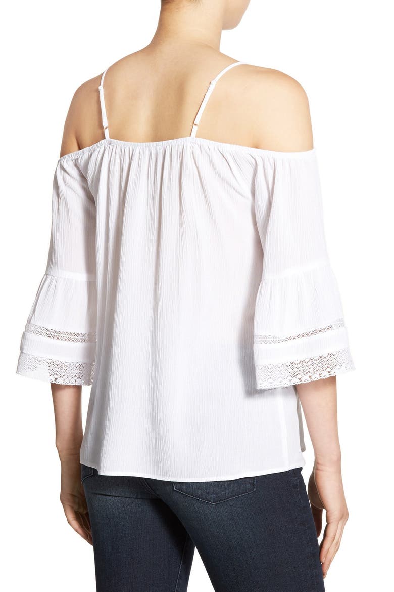 Off the Shoulder Top, Alternate, color, WHITE
