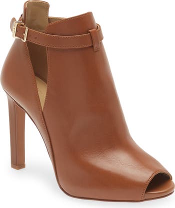 Michael Kors Lawson オープントゥヒール*ブラック/ブラウン MICHAEL Michael Kors Lawson Open Toe Bootie (Women) | Nordstrom