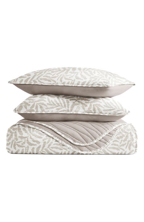 Pattern Reversible Quilt & Sham Set