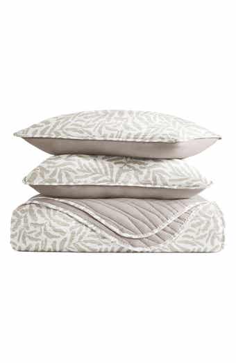 HOMESPUN Pattern Reversible Quilt & Sham Set