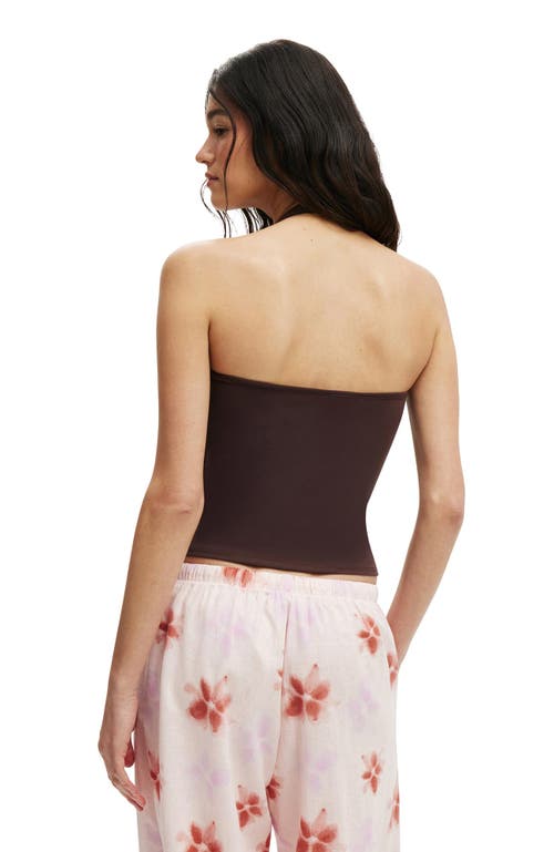 Cotton On Bailey Button Halter In Brown