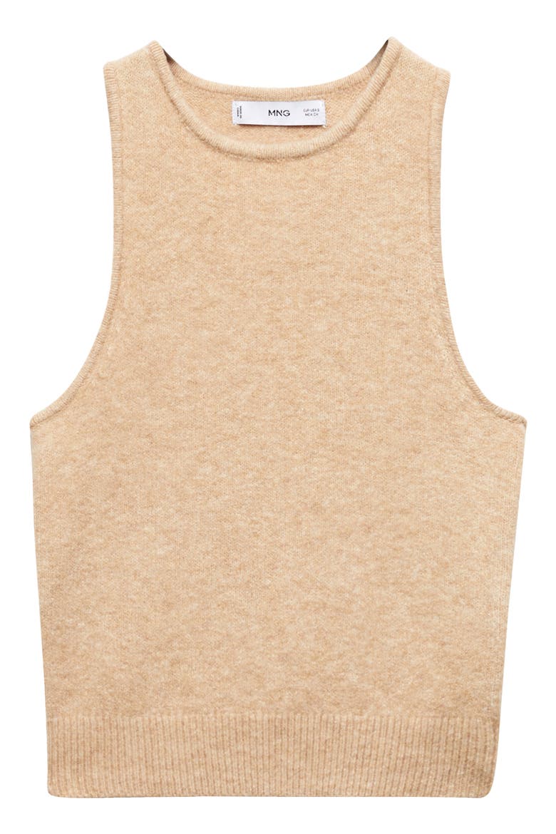 Agur Roll Edge Sleeveless Top, Alternate, color, LIGHT PASTEL BROWN