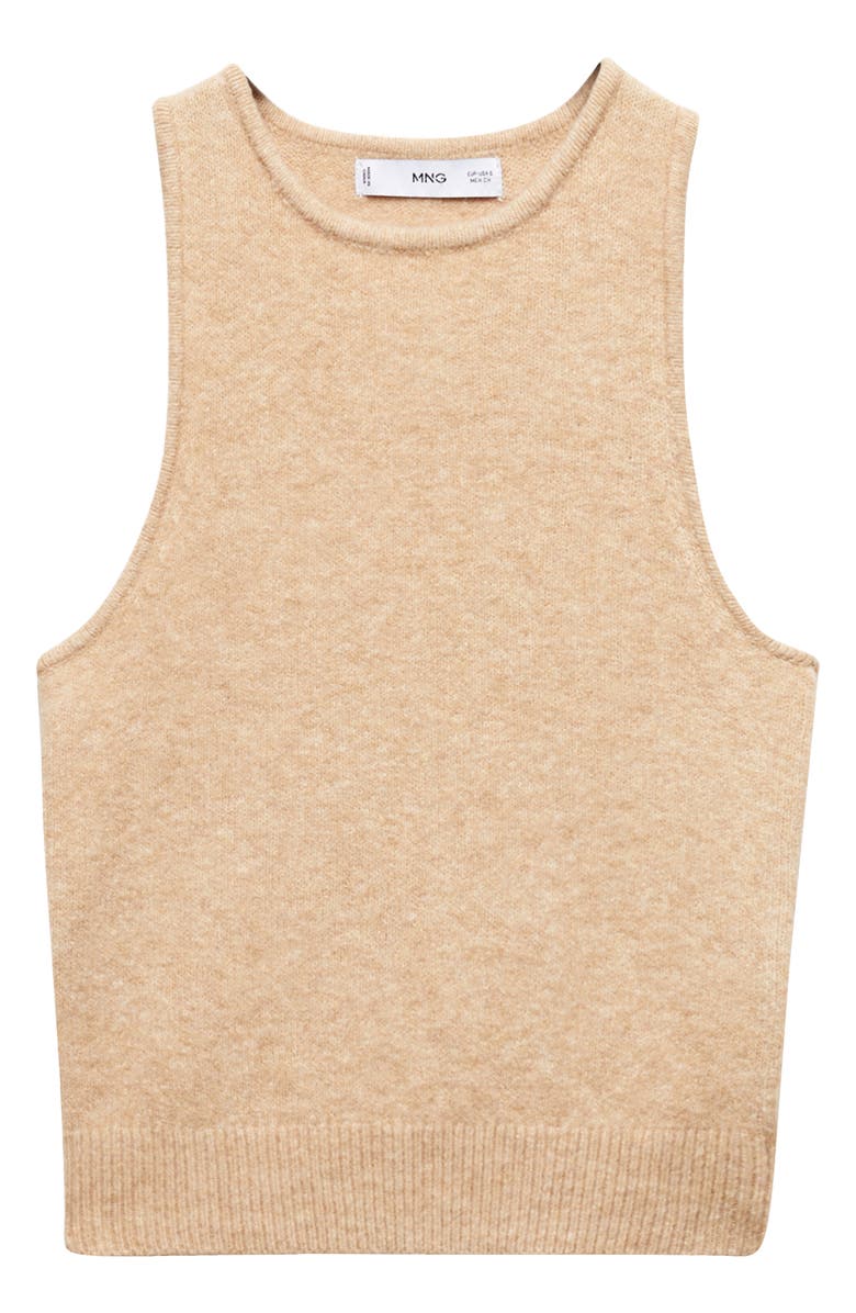 MANGO Agur Roll Edge Sleeveless Top, Alternate, color, 