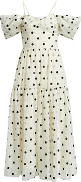 Lucy Paris Catarina Off the Shoulder Maxi Dress