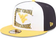 New Era Men's New Era White/Navy West Virginia Mountaineers Retro Sport 9FIFTY Snapback Hat