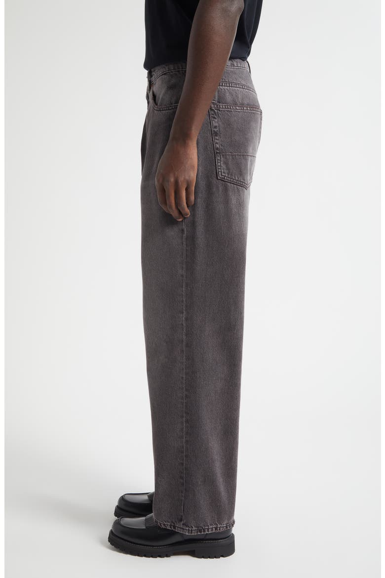 Third Cut Ripped Wide Straight Leg Jeans, Alternate, color, HIGHWAY COFFEE