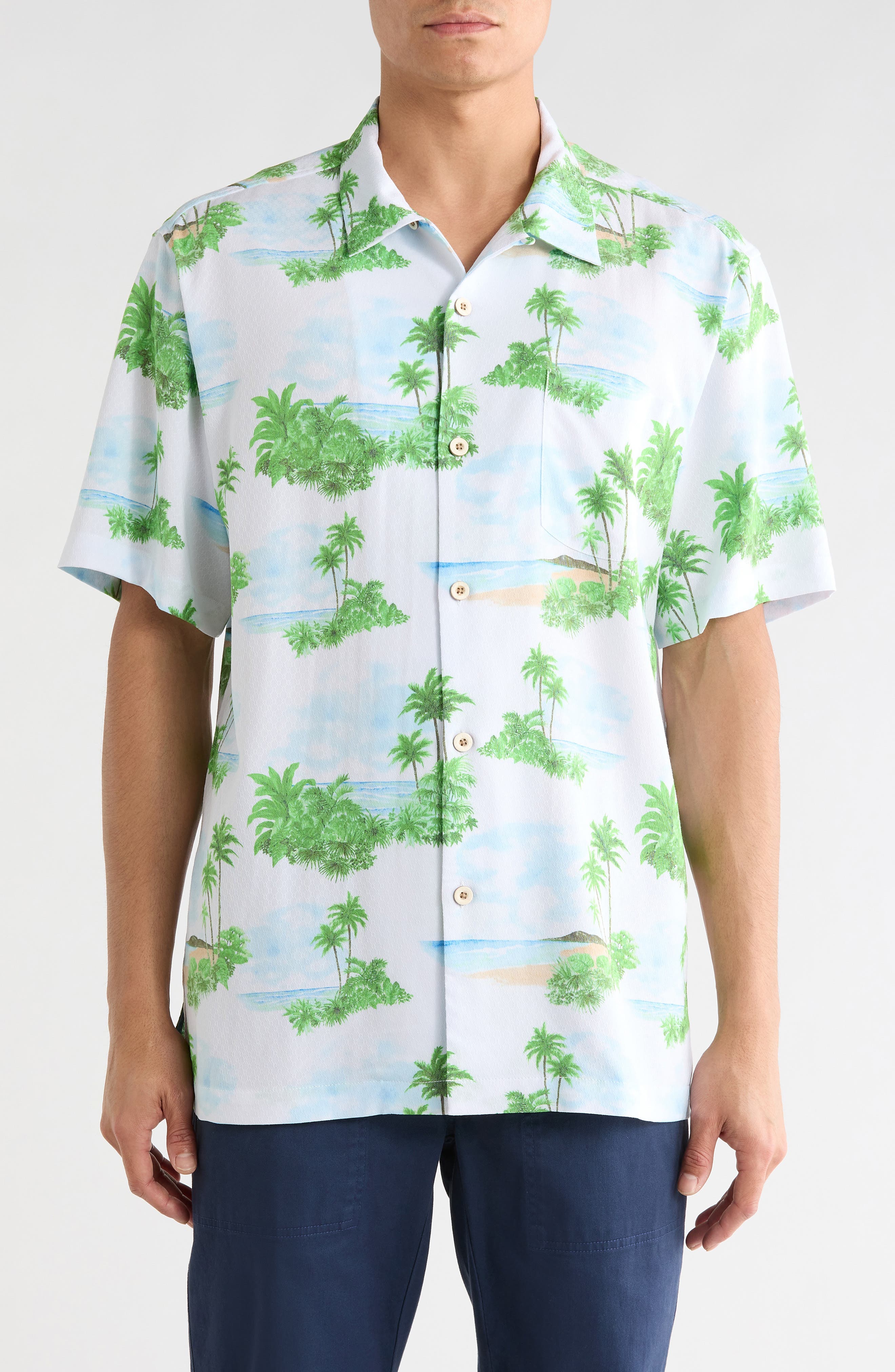 Tommy Bahama Coastal Ease Island Hues Short Sleeve Button-Up Shirt
