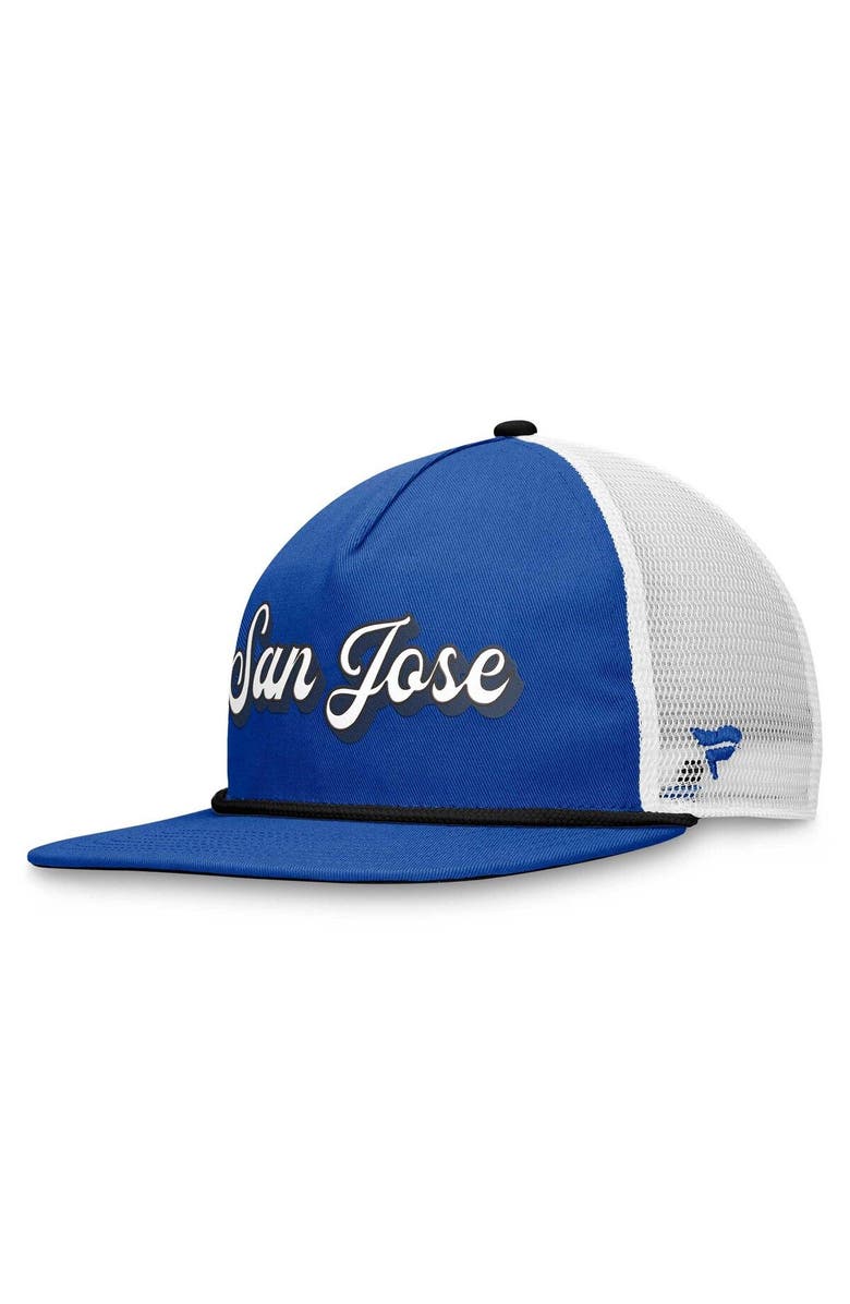 FANATICS Men's Fanatics Branded Royal/White San Jose Earthquakes True Classic Golf Snapback Hat, Alternate, color, 