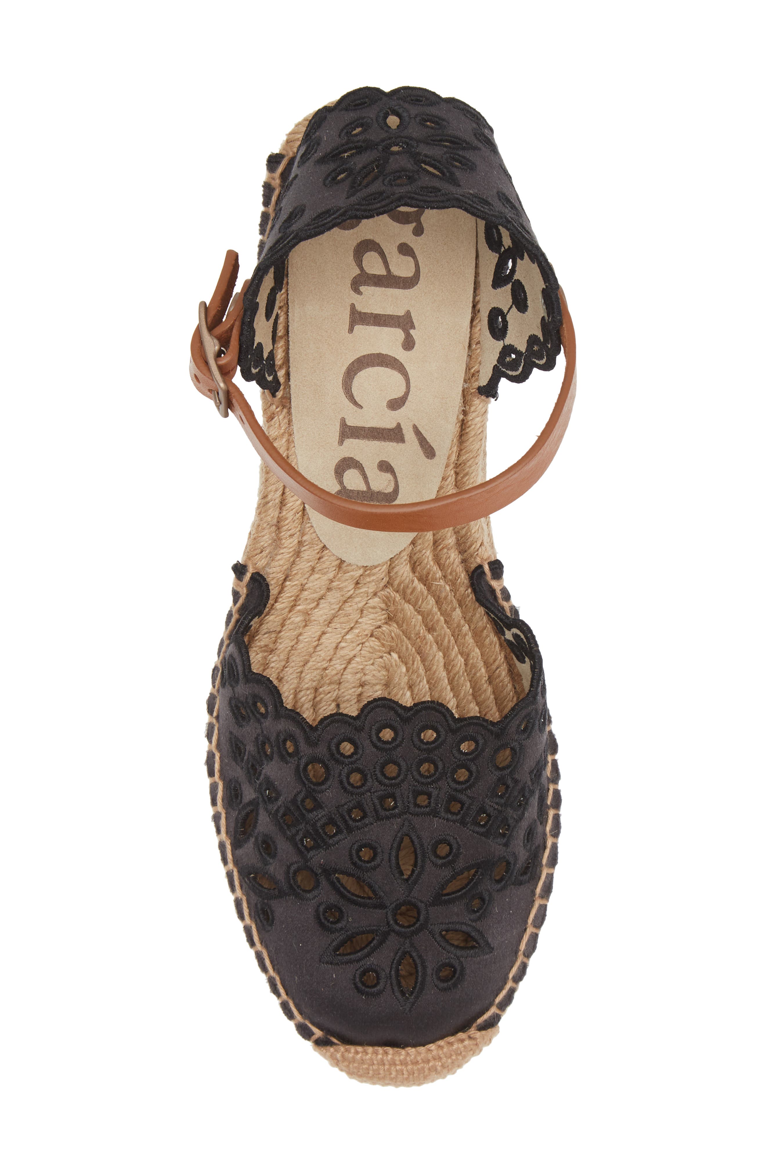 Pedro Garcia Oletta Embroidered Espadrille Platform Sandal, Alternate, color, 