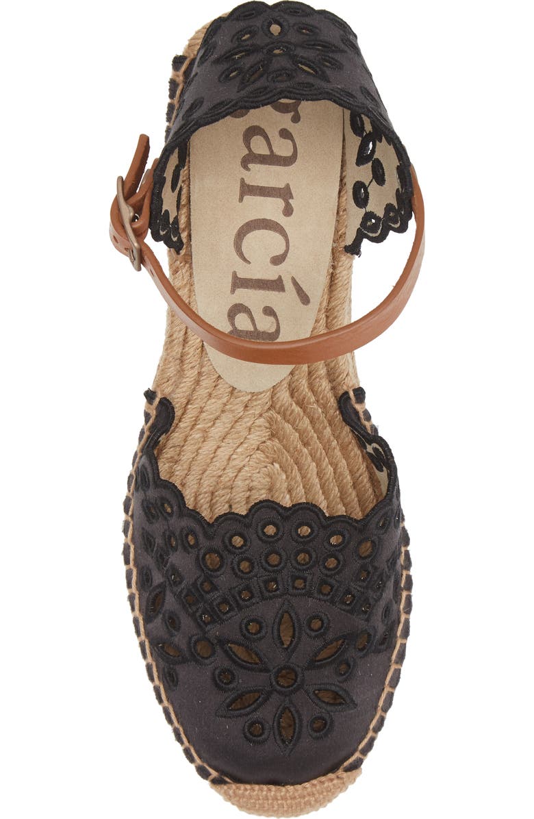 Pedro Garcia Oletta Embroidered Espadrille Platform Sandal, Alternate, color,