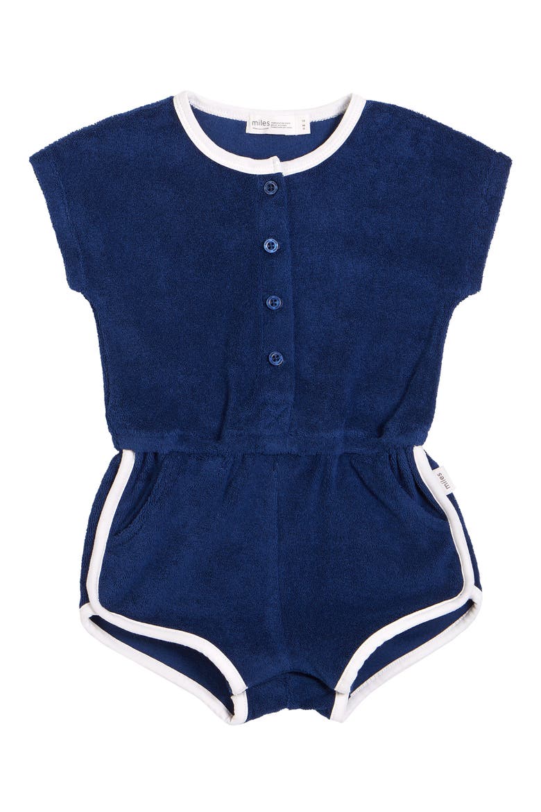 miles Terry Romper, Main, color, NAVY