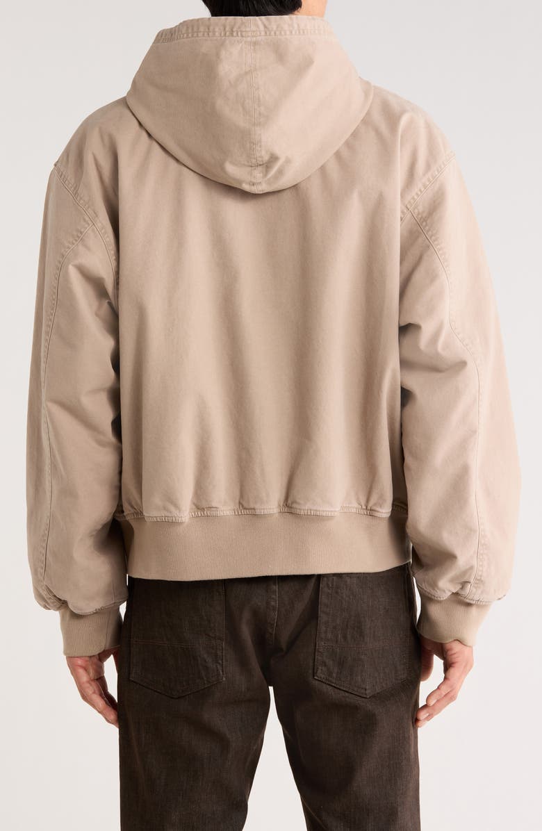 BP. Hooded Lined Canvas Jacket, Alternate, color, Tan Teak Washed