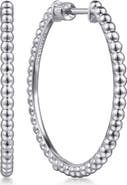 Gabriel & Co. Bujukan Sterling Silver Hoop Earrings, 30mm