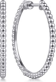 Gabriel & Co. Bujukan Sterling Silver Hoop Earrings, 30mm