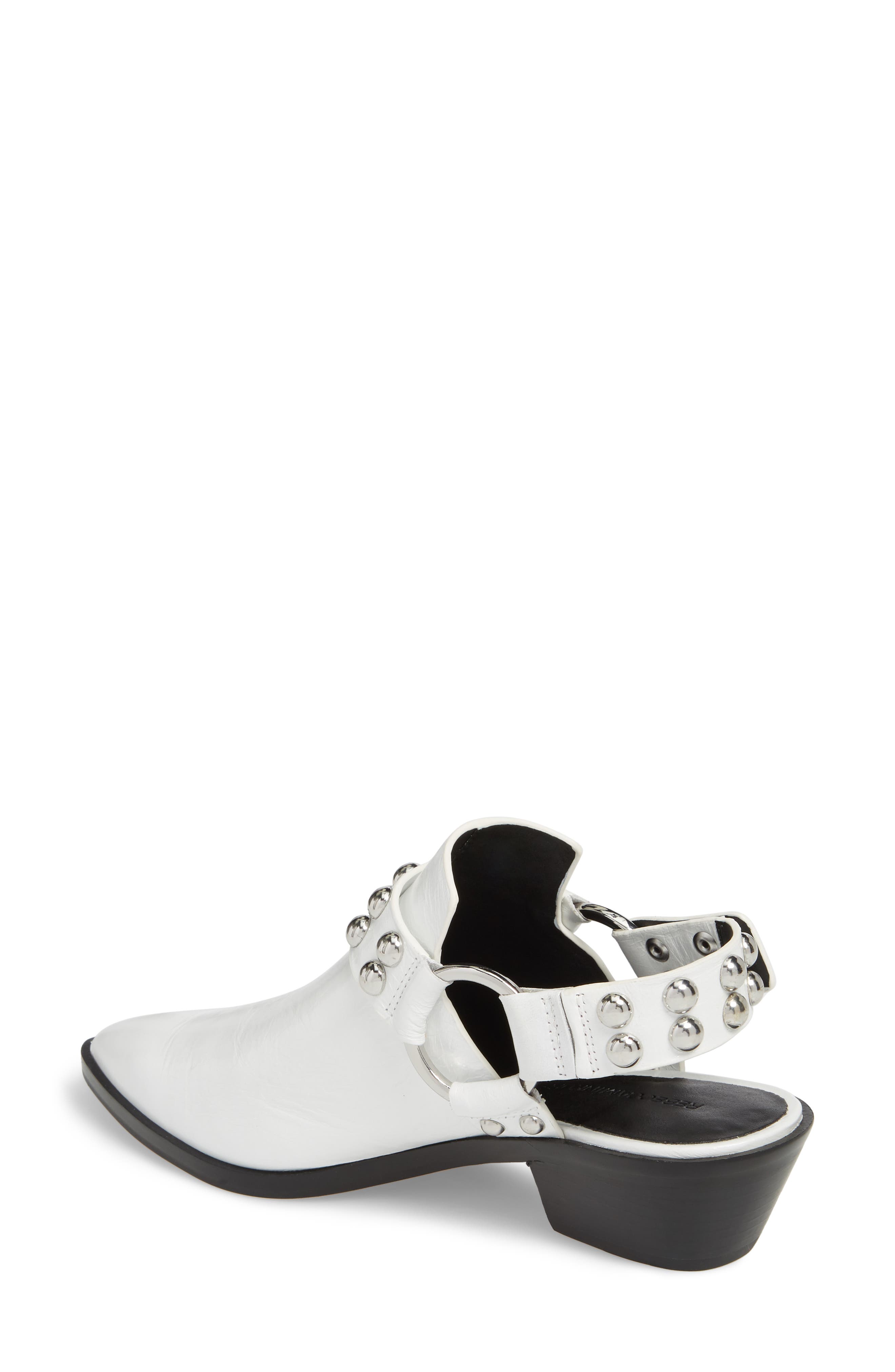 Korlyn Studded Bootie, Alternate, color, WHITE LEATHER
