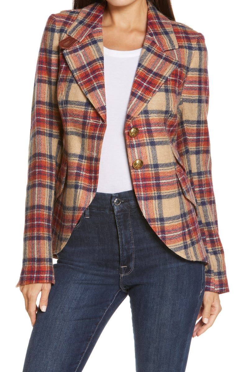Smythe Plaid Wool Hunting Blazer, Main, color, 