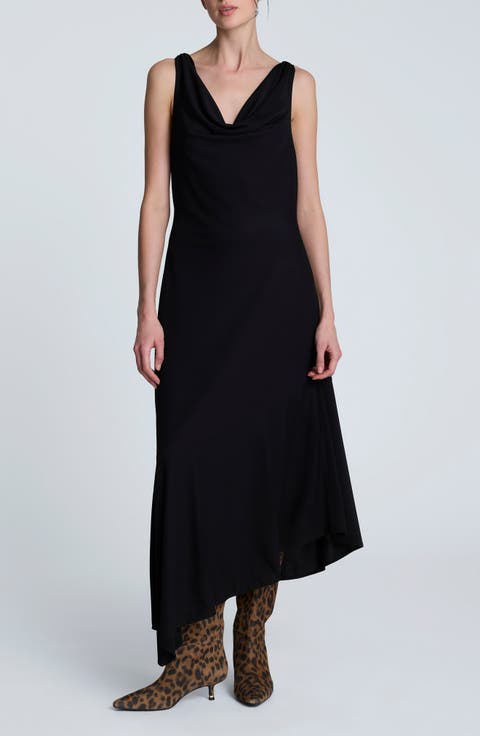Cowl Neck Sleeveless Dress