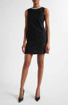 Alice + Olivia Coley Sequin Tweed A-Line Minidress