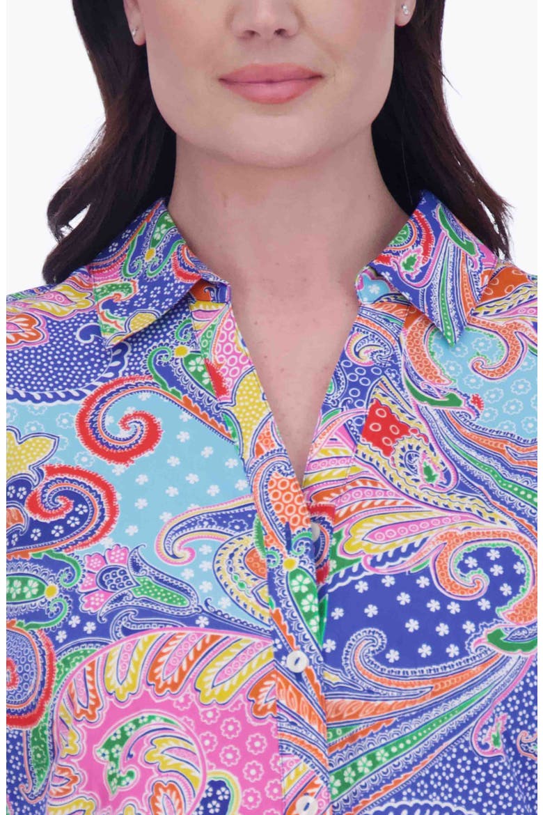 Mary Paisley Button-Up Shirt, Alternate, color, MULTI PAISLEY